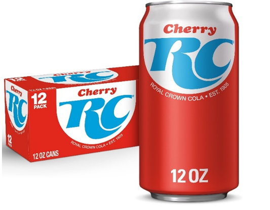 Cherry RC Cola Cans, 12oz