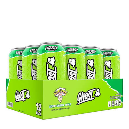 GHOST Zero Sugar Warheads Sour Green Apple Cans, 16oz