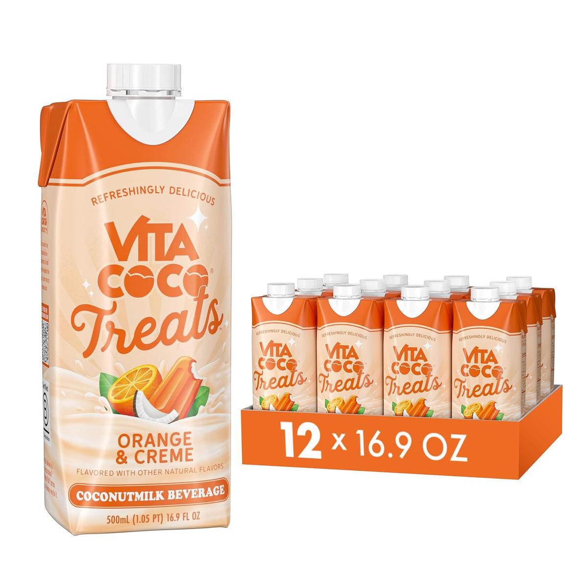 Vita Coco Coconut Water Orange & Creme, 16.9oz