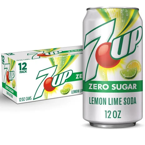 7up Zero Sugar Cans, 12oz