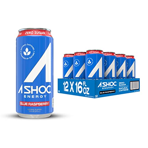 Adrenaline Shoc Blue Raspberry 12 pack - drinkdrop.net