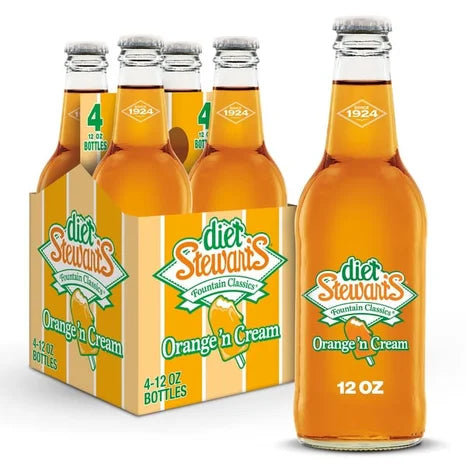 Stewart's Diet Orange 'N Cream 6 or 12 pack - drinkdrop.net