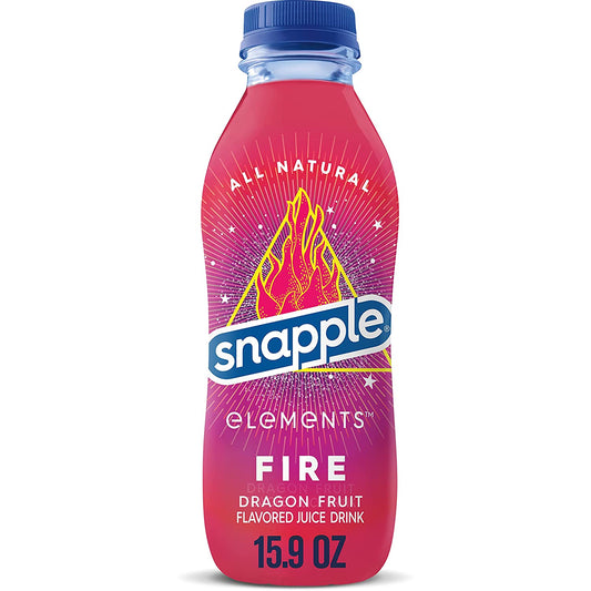 Snapple Element Fire (Dragon Fruit) 8, 16, or 24 Pack - drinkdrop.net