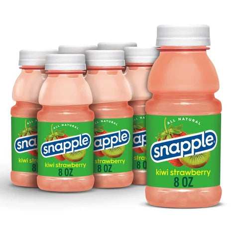 Snapple Kiwi Strawberry 8oz 12 or 24 Pack - drinkdrop.net