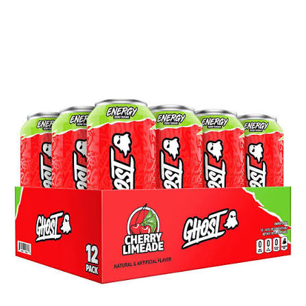 GHOST Zero Sugar Cherry Limeade Cans, 16oz