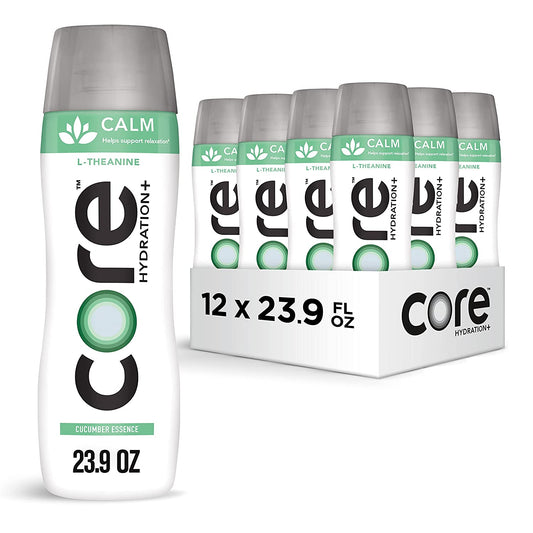 Core Hydration+ Calm, Cucumber Essence Nutrient Enhanced Water with L-Theanine, 23.9oz