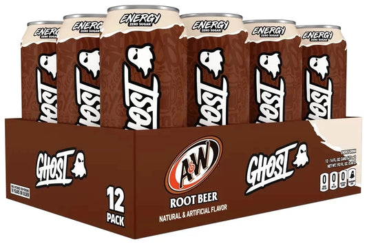 GHOST Zero Sugar A&W Root Beer Cans, 16oz