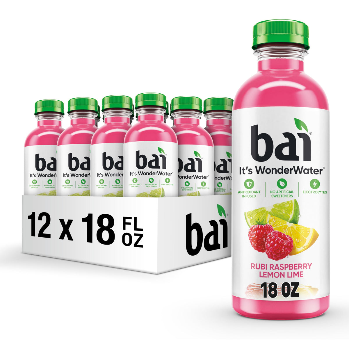 Bai Raspberry Lemon Lime, 18oz