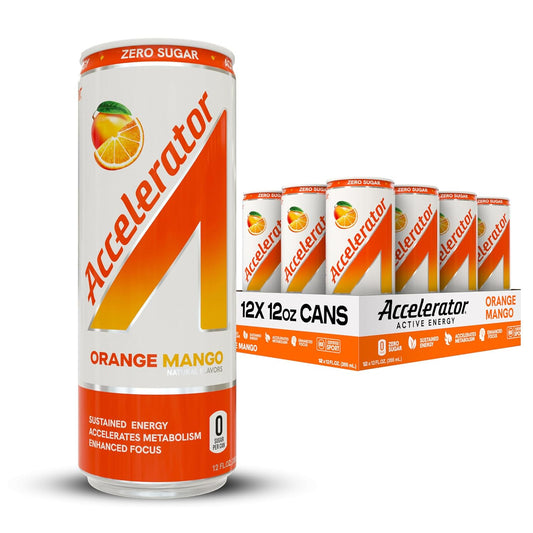 Adrenaline Shoc Orange Mango Cans, 12oz
