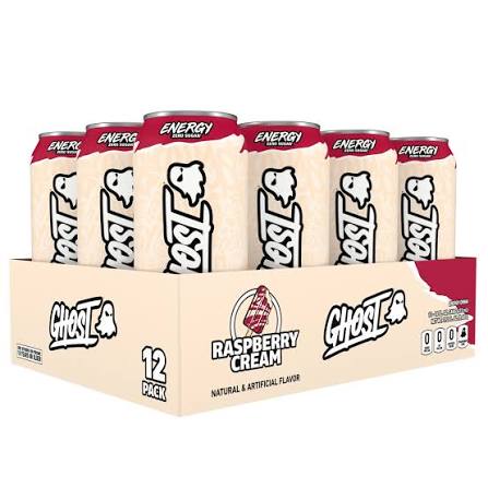 GHOST Zero Sugar Raspberry Cream Cans, 16oz
