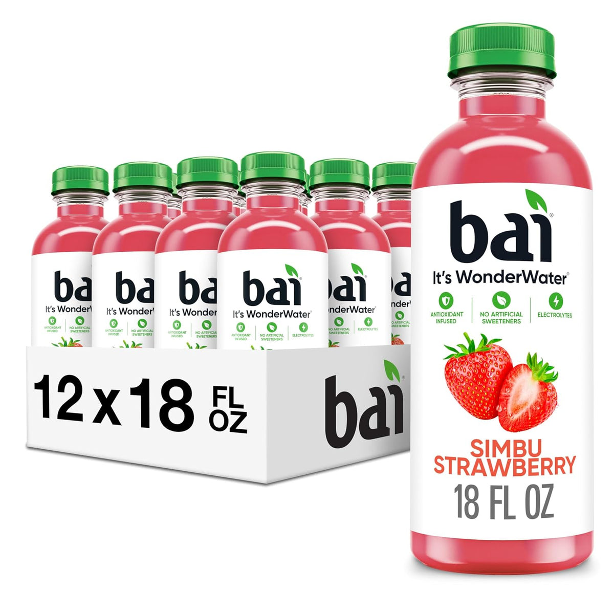 Bai Simbu Strawberry, 18oz