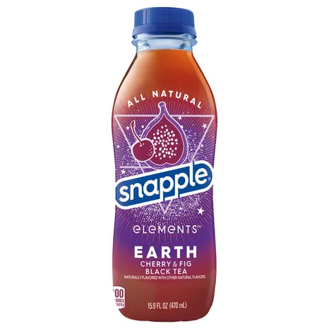 Snapple Elements Earth (Cherry & Fig Black Tea), 16oz