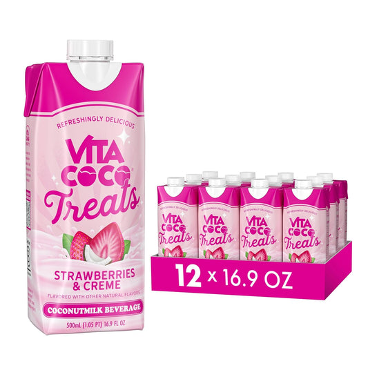 Vita Coco Coconut Water Strawberries & Creme, 16.9oz