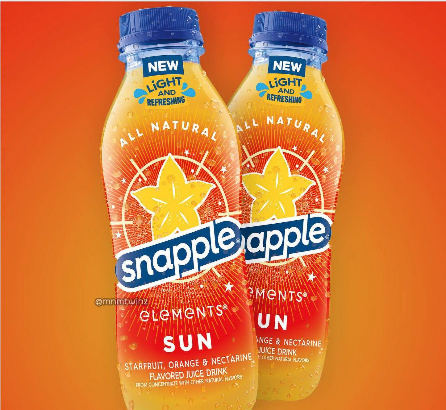 Snapple Elements Sun (Starfruit, Orange & Nectarine), 16oz