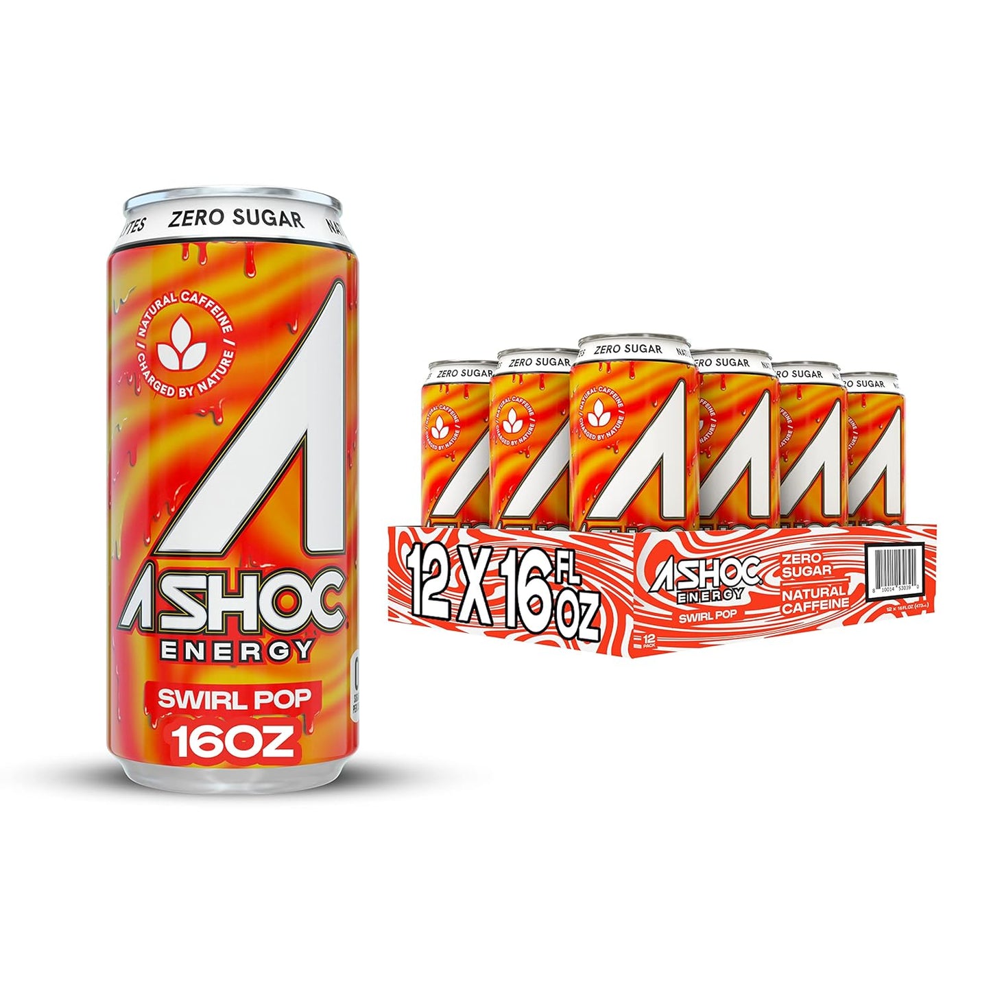 Adrenaline Shoc Swirl Pop Cans, 16oz