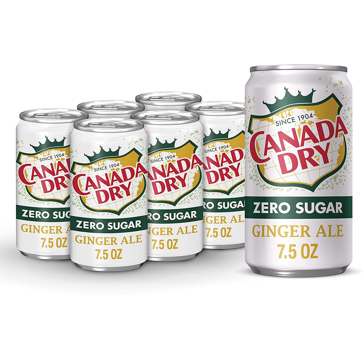 Canada Dry Diet Zero Sugar Ginger Ale Mini Cans 7.5oz 12 Pack or 24 Pack - drinkdrop.net