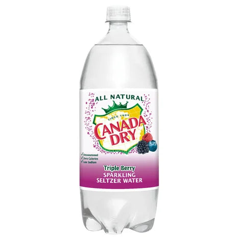 Canada Dry Triple Berry Sparkling Seltzer Water 4pk, 2L