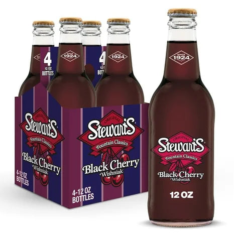 Stewart's Black Cherry 6 or 12 pack - drinkdrop.net