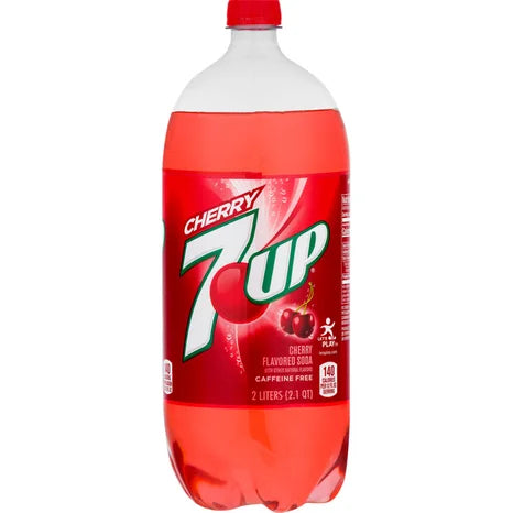 7UP Cherry Bottles 4pk, 2L