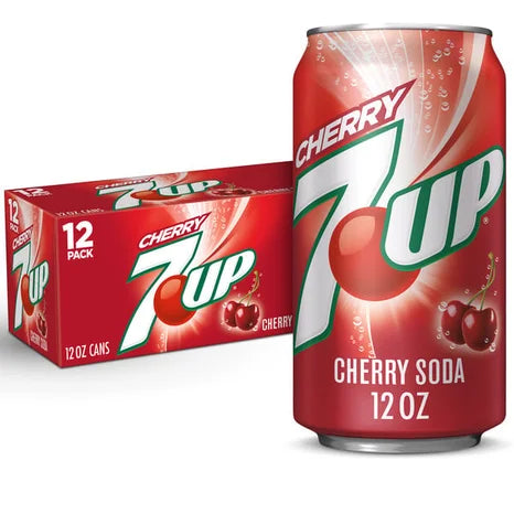Cherry 7UP 12 or 24 pack - drinkdrop.net