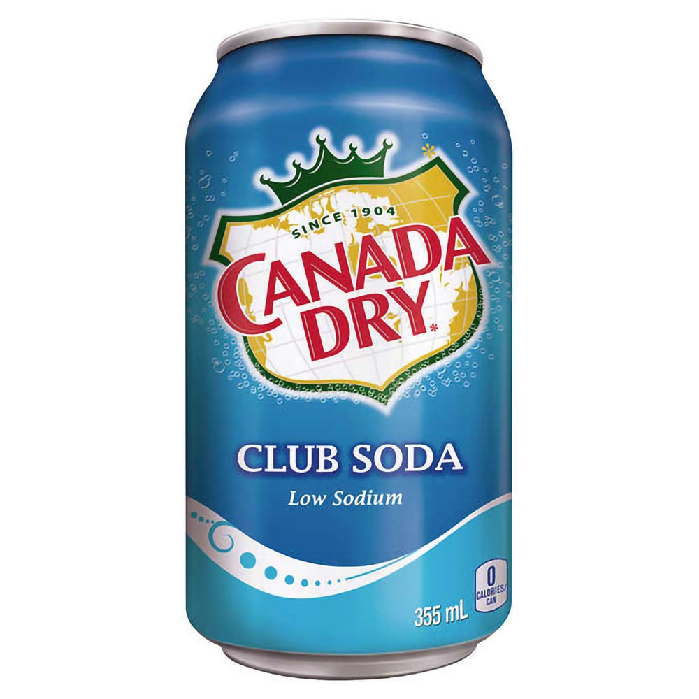 Canada Dry Club Soda 12oz cans 12 or 24 Pack - drinkdrop.net