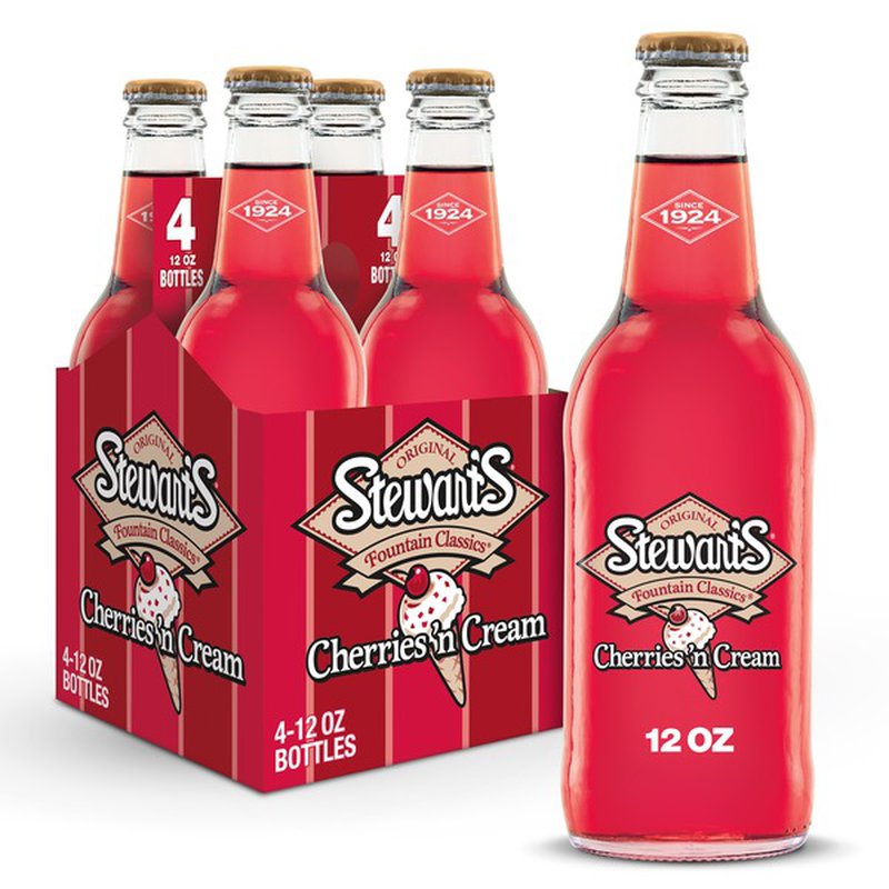 Stewart's Cherries n Cream 6 or 12 pack - drinkdrop.net