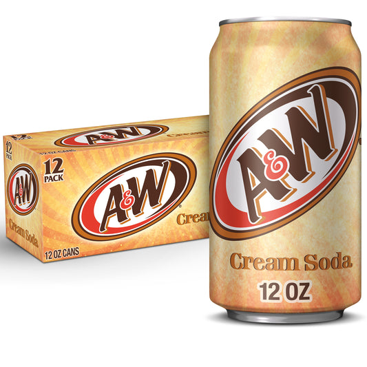 A&W Cream Soda 12 or 24 Pack - drinkdrop.net