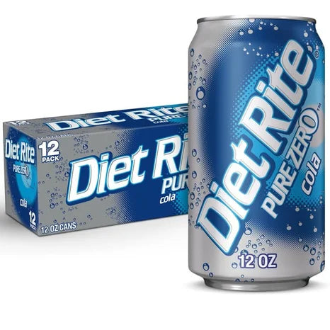 Diet Rite Cola 12 or 24 pack - drinkdrop.net