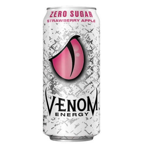 Venom Zero Sugar Strawberry Apple Cans, 16oz