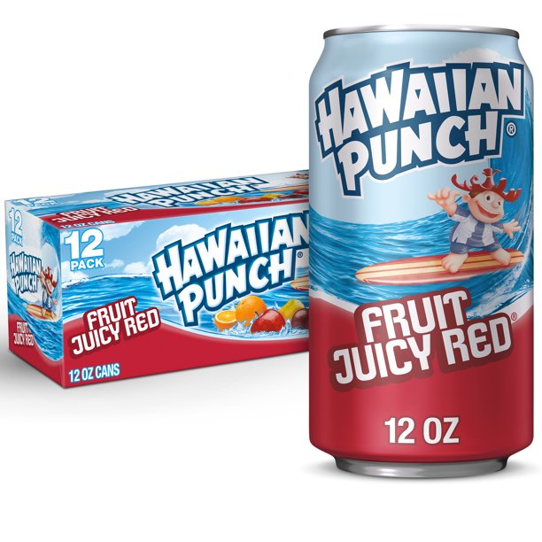 Hawaiian Punch Fruit Juicy Red 12 or 24 pack - drinkdrop.net