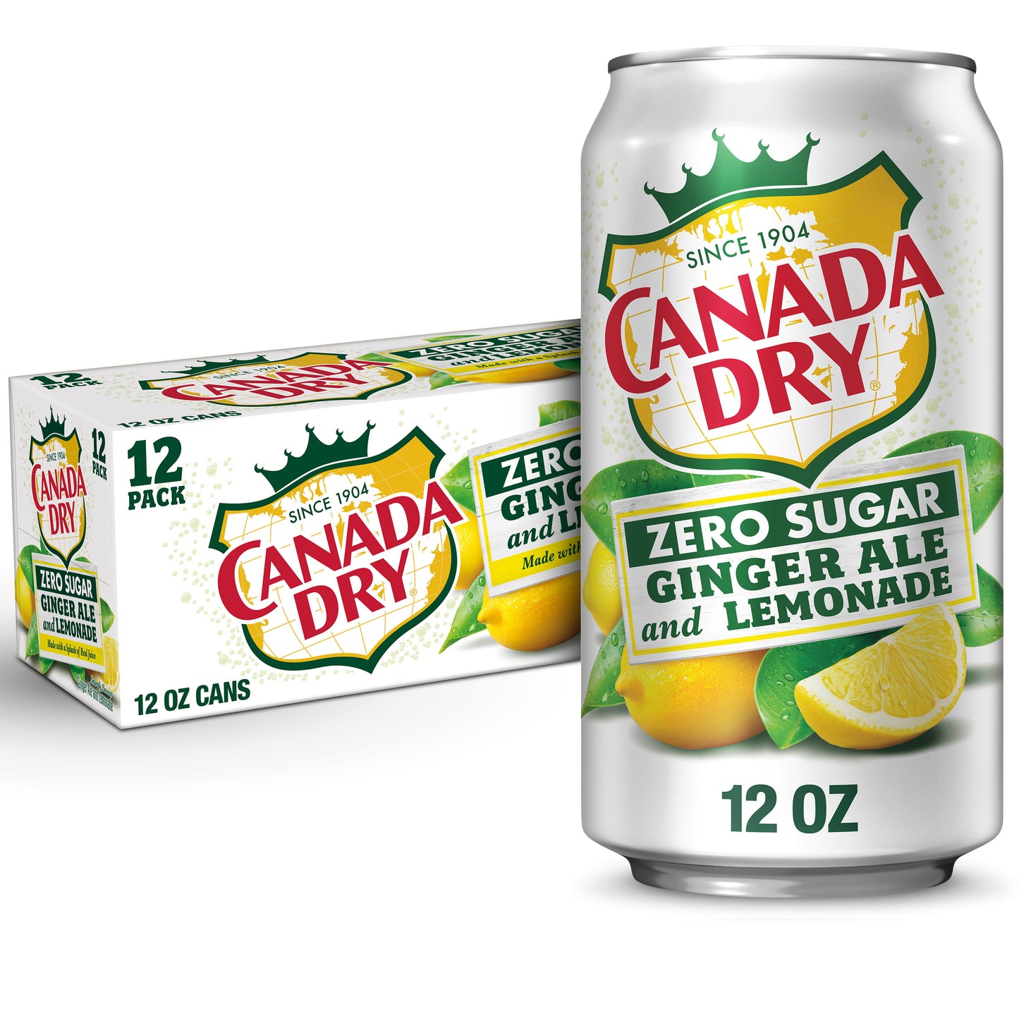 Canada Dry Zero Sugar / Diet Ginger Ale & Lemonade 12 or 24 pack - drinkdrop.net