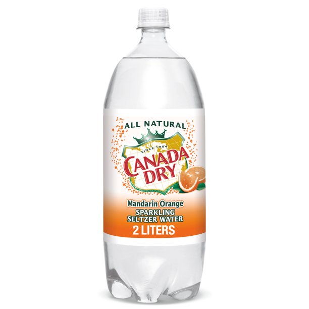 Canada Dry Mandarin Orange Sparkling Seltzer Water 4pk, 2L