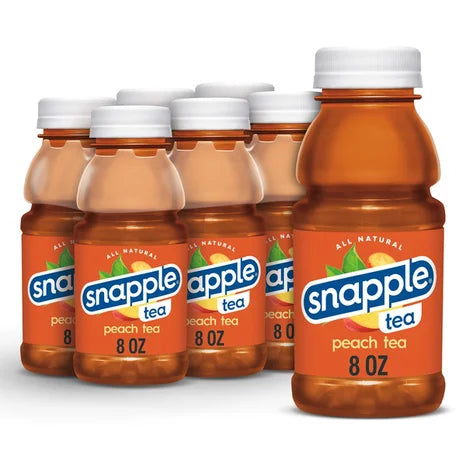 Snapple Peach Tea 8oz 12 or 24 Pack - drinkdrop.net