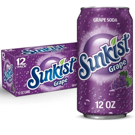Sunkist Grape 12 or 24 Pack - drinkdrop.net