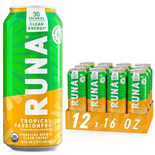 Runa Tropical Passion Fruit Cans, 16oz