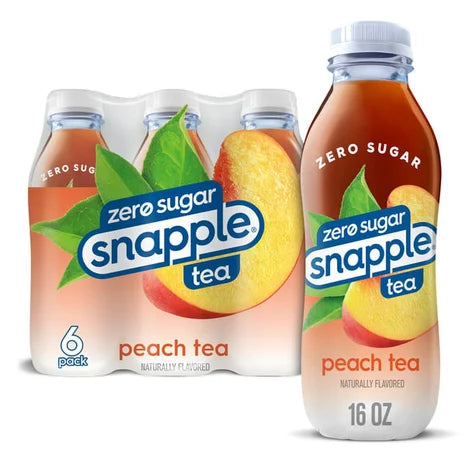 Snapple Zero Sugar Peach Tea - drinkdrop.net
